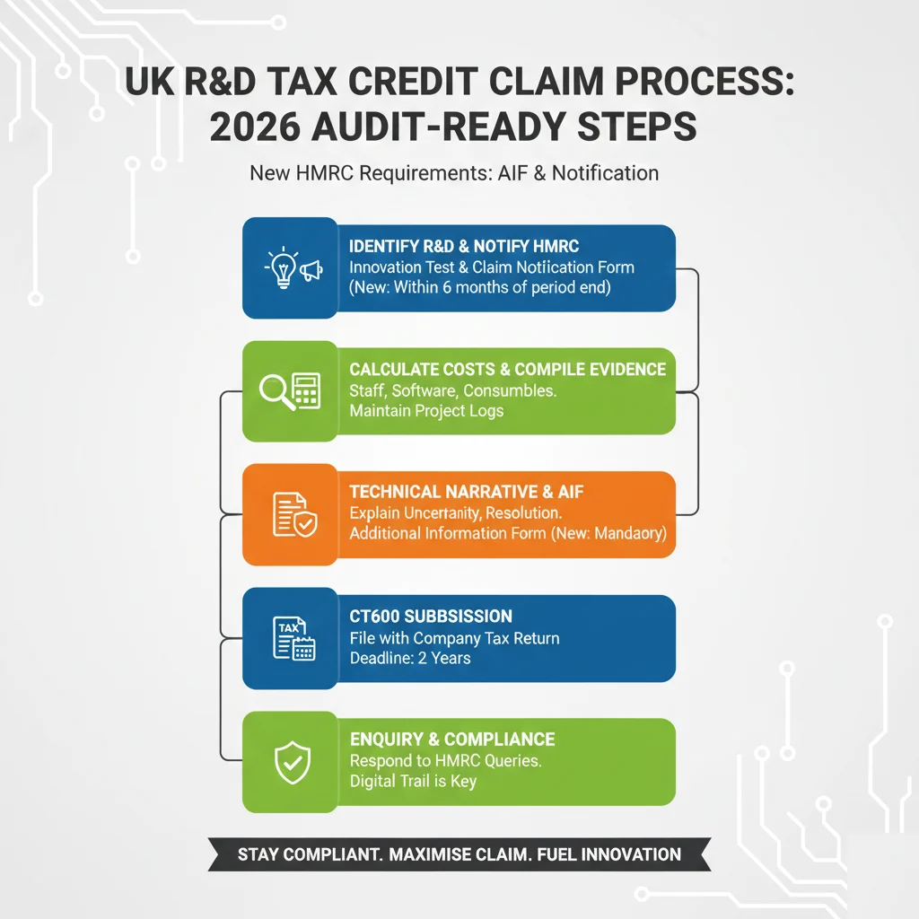 R&D Tax Credit Claim Process: The Definitive 5-Step Guide (2026 Updated) 1 r&d tax claim process